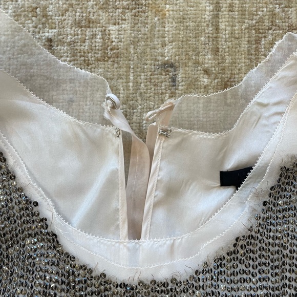 J Crew Raw Silk and Sequins Shift Dress, Size 0 - Picture 3 of 9